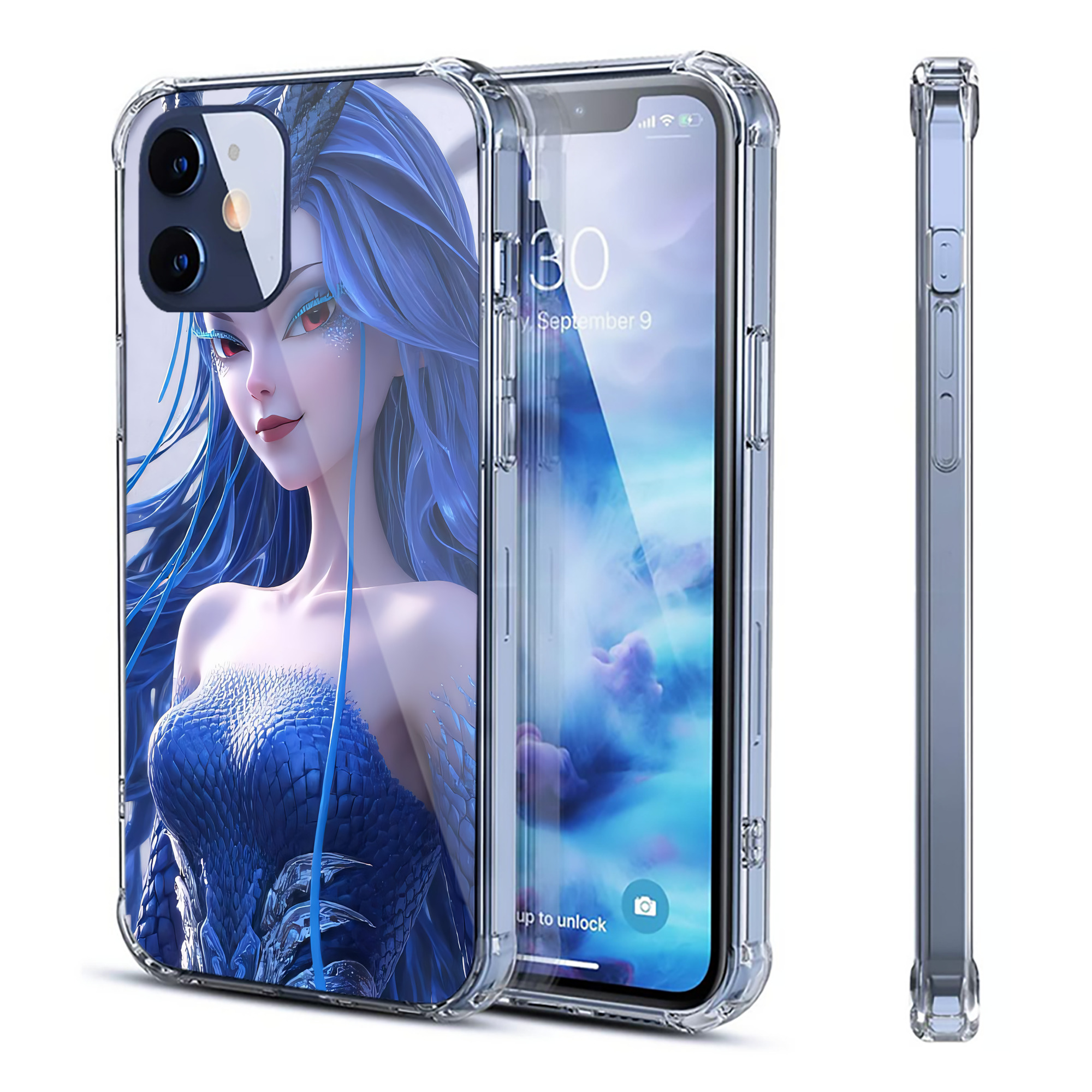 （画像用） Ne Zha 2 ナタ 魔童の大暴れ 【iPhone 12シリーズ対応】透明スマホケース（クリアソフトケース）